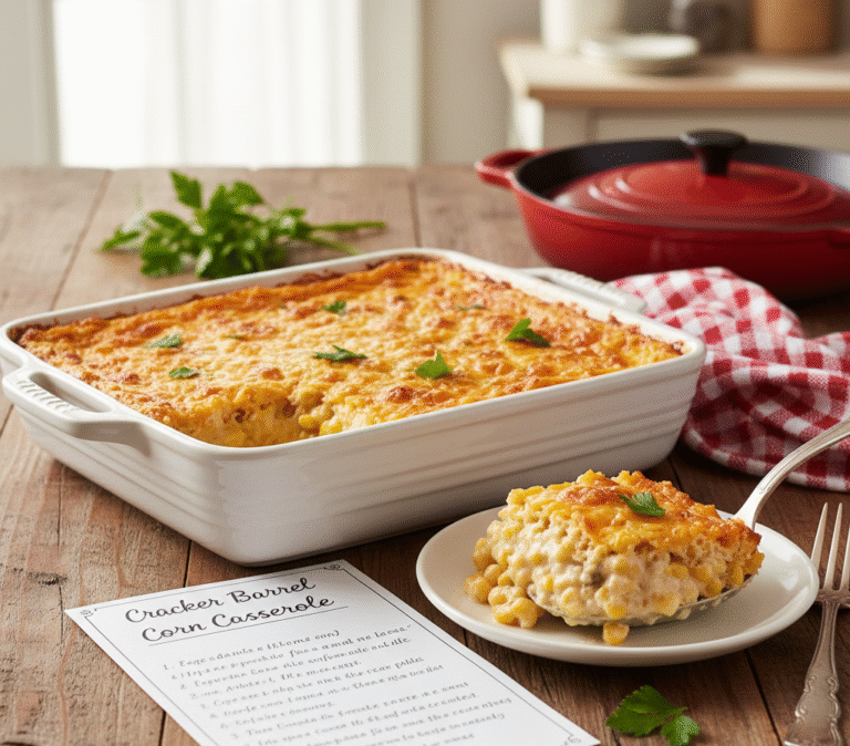 Cracker Barrel Corn Casserole Recipe: The Ultimate Copycat Version