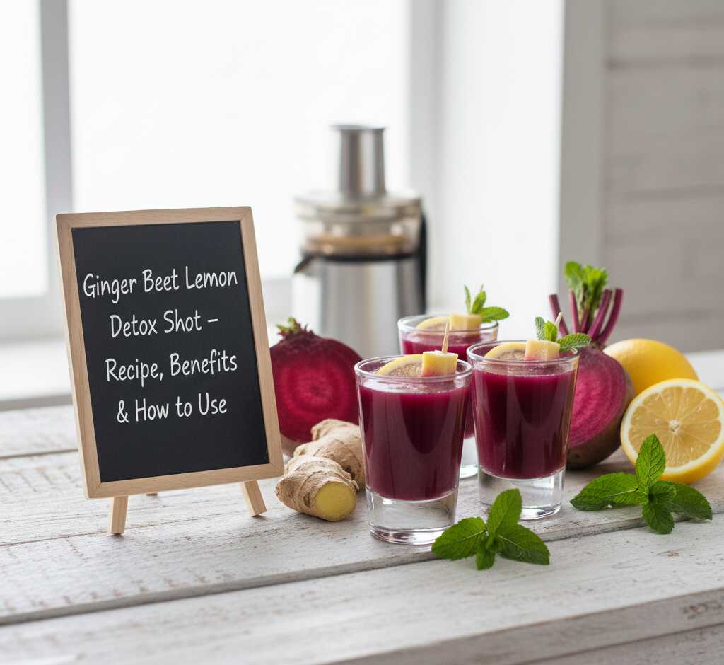 Ginger Beet Lemon Detox Shot – Recipe, Benefits & How to Use