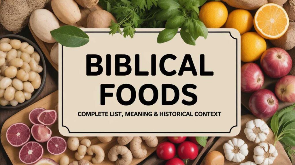 Biblical Foods – Complete List, Meaning & Historical Context