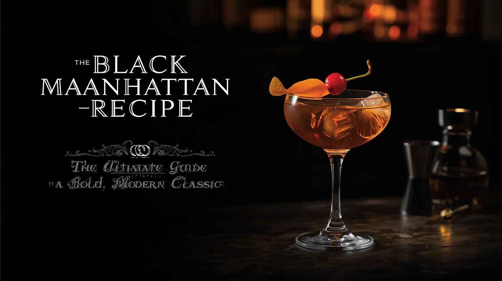 Black Manhattan Recipe: The Ultimate Guide to a Bold, Modern Classic